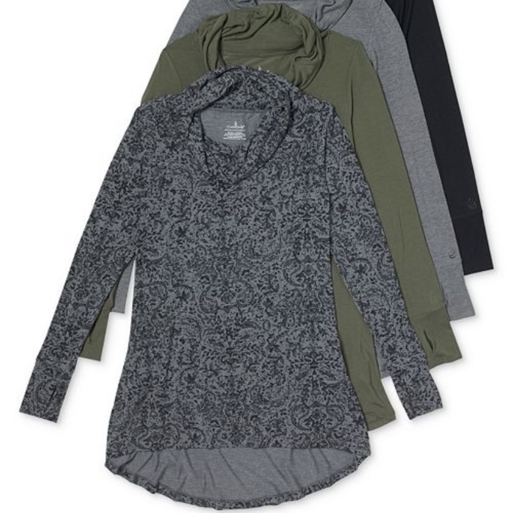 Cuddl Duds Long Sleeve Cowl Neck Tunic